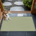 thumbnail image 4 of Sage Green 2x3 Door Mat Rug, Farmhouse Solid Green Color Modern Art Non-Skid Rubber Backing Large Rectangle Rugs - Living Room Bedroom Home Office, Indoor Floor Mat Carpets Washable Rug, 4 of 9