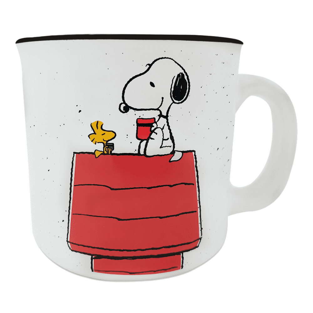 Snoopy and Woodstock School Bus Two Tone Mug – The Peanuts Store