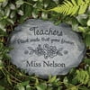Personalized Garden Stone Teacher Gift With Flowers