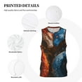 thumbnail image 3 of Pofeuu Red And Blue Fire Dragon F Print Basketball Jersey, Shirts for Men Youth Basketball Jersey Crew Neck-4X-Large, 3 of 6