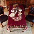 thumbnail image 4 of Floral Lace Tablecloths Waterproof Rectangle Table Cloth Farmhouse Washable Table Cover for Home Holiday Thanksgiving Christmas Party Dining Table, 4 of 6