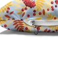 thumbnail image 4 of Rowan Pet Bed, Ripe Rowan Bunch of Berries with Falling Dried Leaves Fall Nature Theme, Resistant Pad for Dogs and Cats Cushion with Removable Cover, 24" x 39", Pale Blue Yellow Red, by Ambesonne, 4 of 4