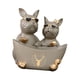 thumbnail image 5 of Cuenco de almacenamiento con forma de estatua de perro, caja de almacenamiento de dulces con forma de animal, novedad decorativa, Marrón, 5 of 9