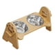 thumbnail image 3 of Comedero para gatos con base antideslizante, plato para mascotas, comedero desmontable para agua y comida, ideal para gatos de interior., 3 of 9