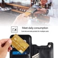 thumbnail image 4 of Design for Samsung Galaxy S8 Plus/S8+ Wallet Case,PU Leather Phone Cases with Screen Protector Card Holder,Stand Flip Shockproof Flip Protective Cover for S8plus SM-G955U Men Black, 4 of 12
