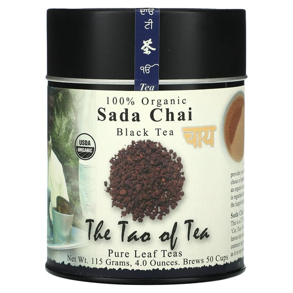 The Tao of Tea 100% Organic Black Tea, Sada Chai, 4 oz (115 g)