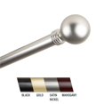thumbnail image 1 of Central Design 100-01-1605 Tringle à Rideaux Globus 1 Po, 160-240 Po - Nickel Satiné, 1 of 1