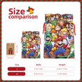 thumbnail image 3 of Pofeuu Mario Print Christmas Gift Bag, Burlap Drawstring Pouch with Kraft Paper Card for Holiday, Party, and Birthday Wrapping-Medium, 3 of 7