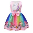 thumbnail image 2 of 120 Las muchachas de los niños imprimieron el vestido del Bowknot de las muchachas del desgaste de los niños/regalos de los niños #3, 2 of 3