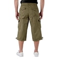 thumbnail image 3 of Havenx Cargo Capri Pants for Men Below the Knee Elastic Waist Shorts with Multi Pockets Trousers Athletic Work Hiking Relaxed Fit Travel Clothing,Brown M, 3 of 4