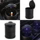 thumbnail image 5 of Cenicero portavasos de plástico con tapa y luz LED - Accesorio interior para coche - Autocaravana - Luz LED - Porta cigarrillos - Color negro, 5 of 5