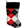 thumbnail image 5 of Christmas Velvet Stocking, "Christmas Plaids  Argyles Group" **Choose from 7 different patterns!**, 5 of 5