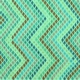 thumbnail image 1 of Ahgly Company Machine Washable Indoor Square Abstract Turquoise Blue Contemporary Area Rugs, 8' Square, 1 of 4