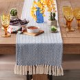 thumbnail image 3 of Nautical Blue Chevron Cotton Table Runner 15x72, 3 of 3