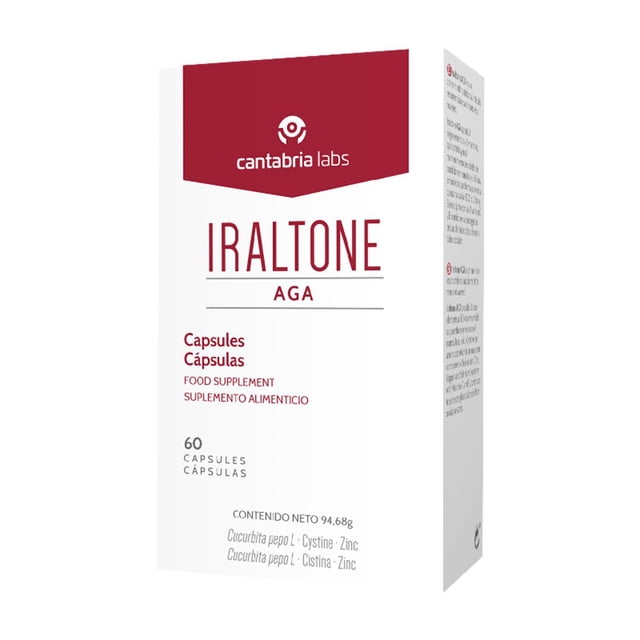 Iraltone Aga Suplemento Alimenticio Densidad Capilar Oral 60 Cápsulas Caja Cantabria Labs Cápsulas
