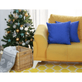 thumbnail image 3 of Set of 2 Denim Blue Brushed Twill Decorative Throw Pillow Covers, 3 of 5