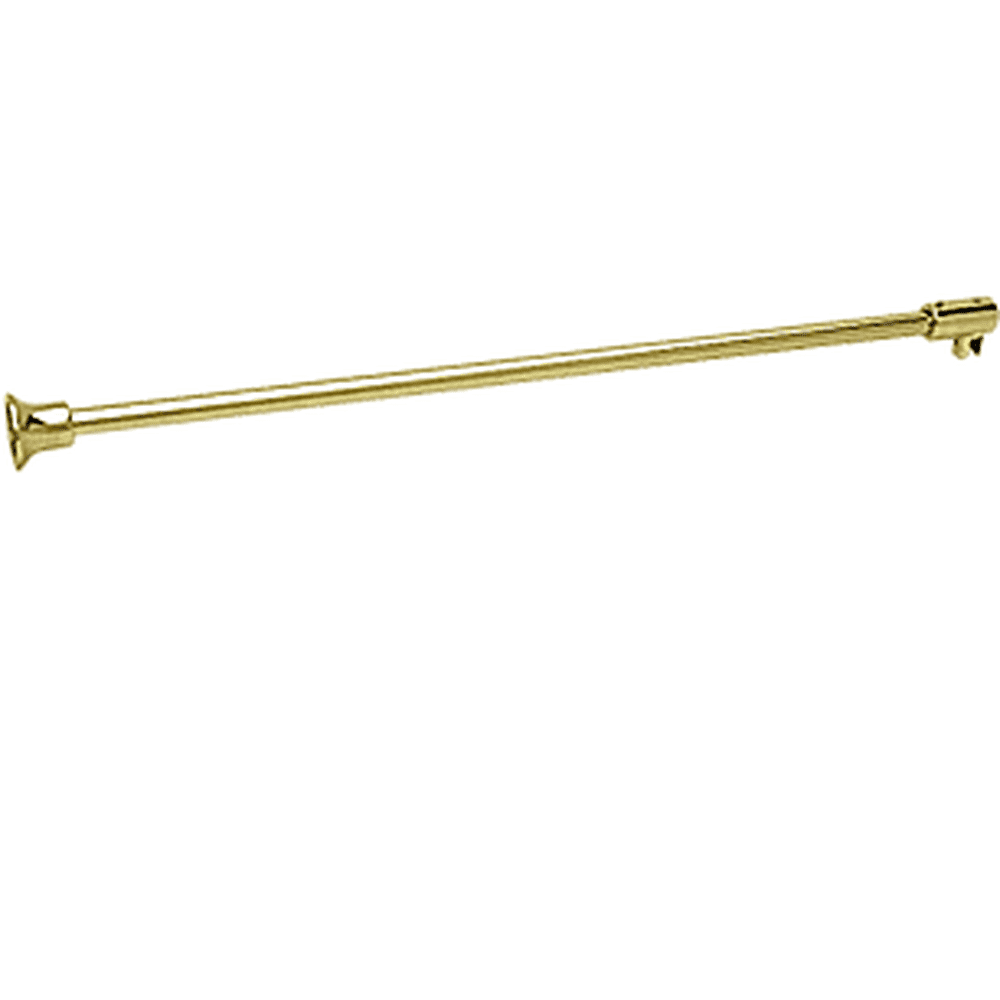 CRL SUP10BR Polished Brass Frameless Shower Door Fixed Panel Wallto