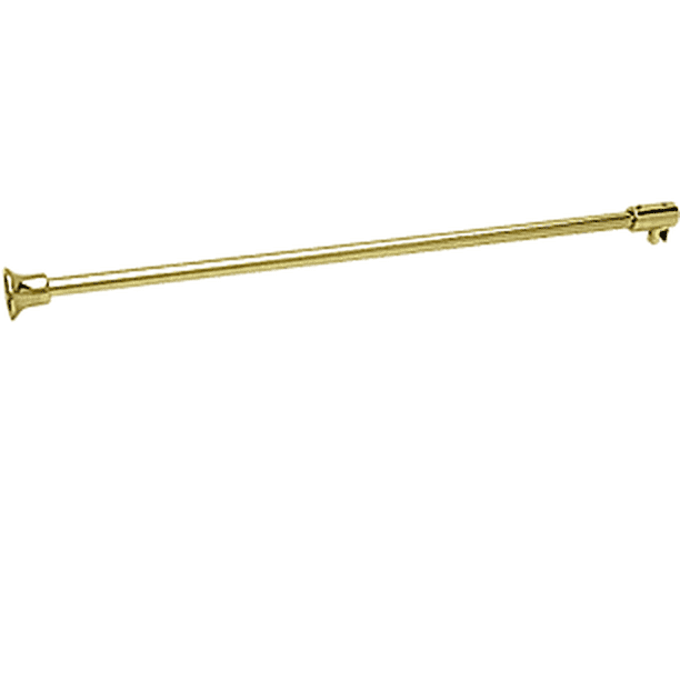 CRL SUP10BR Polished Brass Frameless Shower Door Fixed Panel Wallto