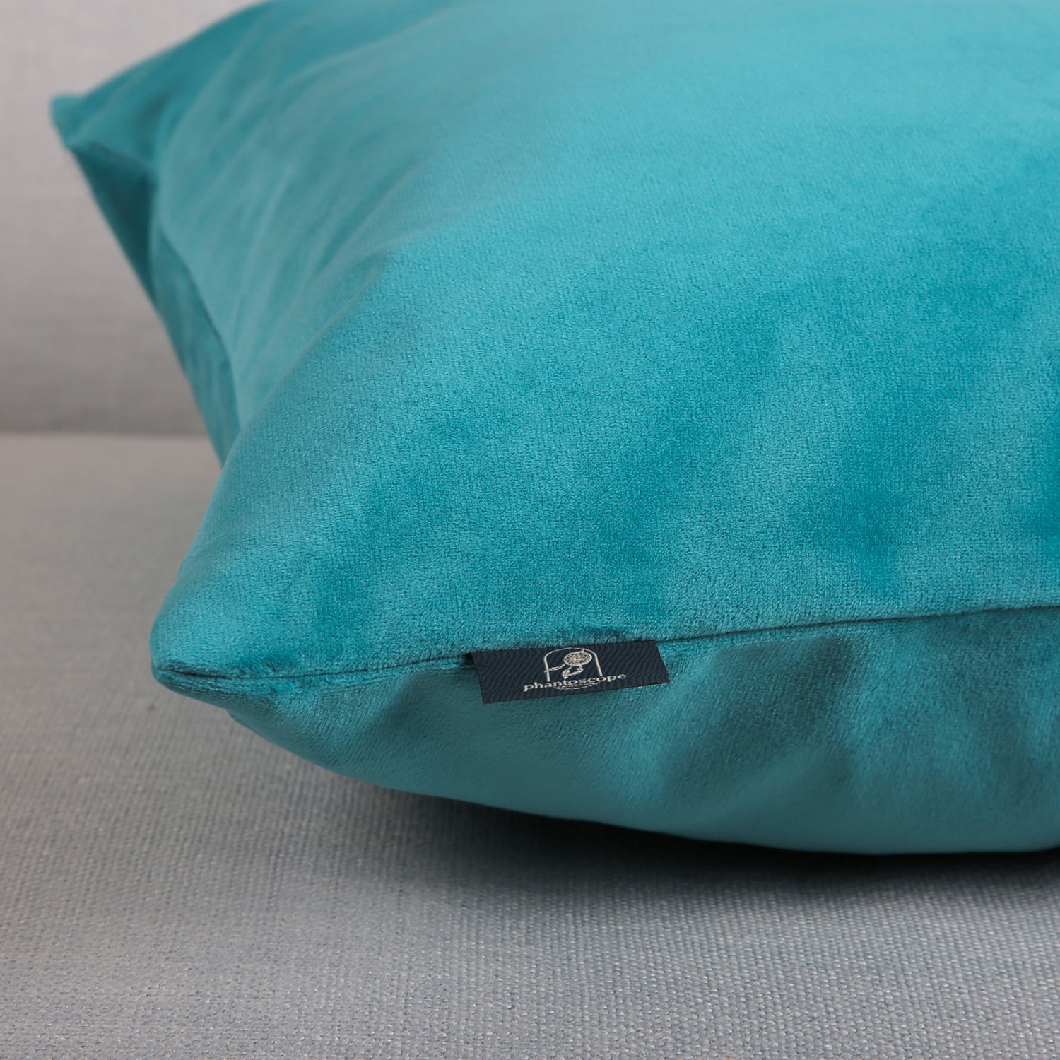 Phantoscope 20" x 12" Modern Light Gray Polyester Throw Pillow , ( 2 Count)
