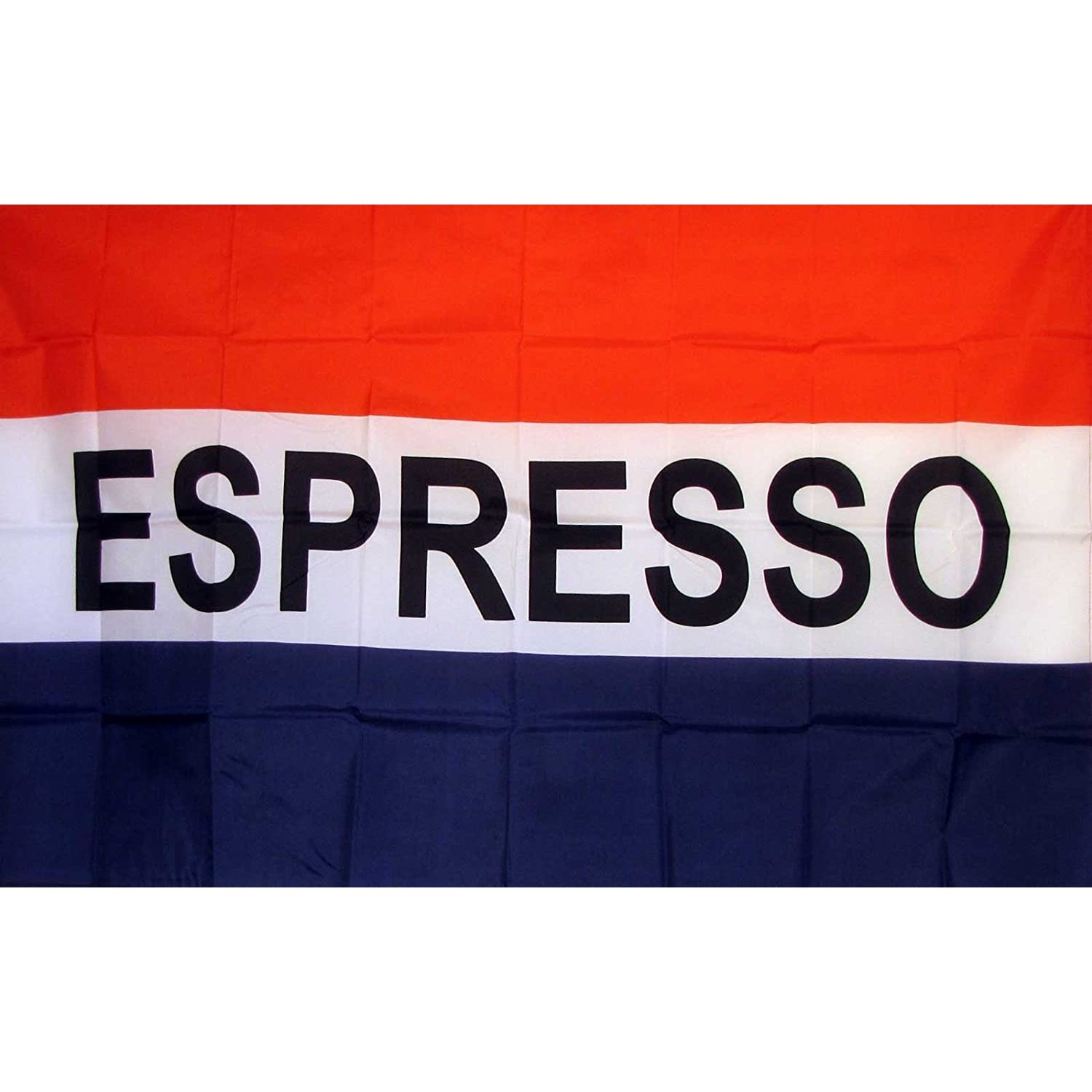 Espresso Flag 3' X 5' Deluxe Indoor Outdoor Business Sign Banner, Ships