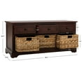 thumbnail image 4 of SAFAVIEH Damien 3-Drawer Storage Bench Red, 4 of 7
