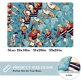 thumbnail image 2 of Football Soft Polyester Non-Slip Machine Washable Floor Carpet Door Mat Office Rugs, 2 of 6