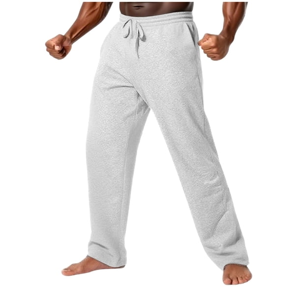 Ceisia Men's Relaxed Straight Casual Gift Sports Sweatpants Soft Drapey Minimalist Solid Color Multi-Color