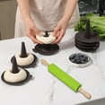 thumbnail image 2 of Clearance,npkgvia Wooden Baking Kid Kitchen Rolling Handle Tool Rollers Pin Silicone Cooking Kitchen，Dining Bar,Kitchen Utensils,Kitchen Gadgets, 2 of 9