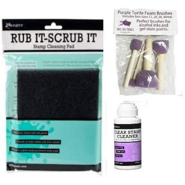 Ranger Clear Stamp Accessories Bundle Ranger Scrub It Pad and Clear