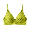 thumbnail image 3 of Yuanlong Women's T-Shirt Bras Polka Dot Print Seamless Bra Lightweight Support Underwire Smooth Comfort Fit Everyday Bras, 3 of 3