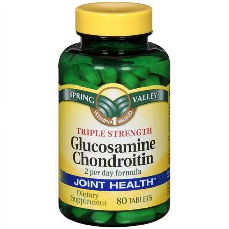 Spring Valley Triple Strength Plus Glucosamine Chondroitin Dietary Supplement 80 ct