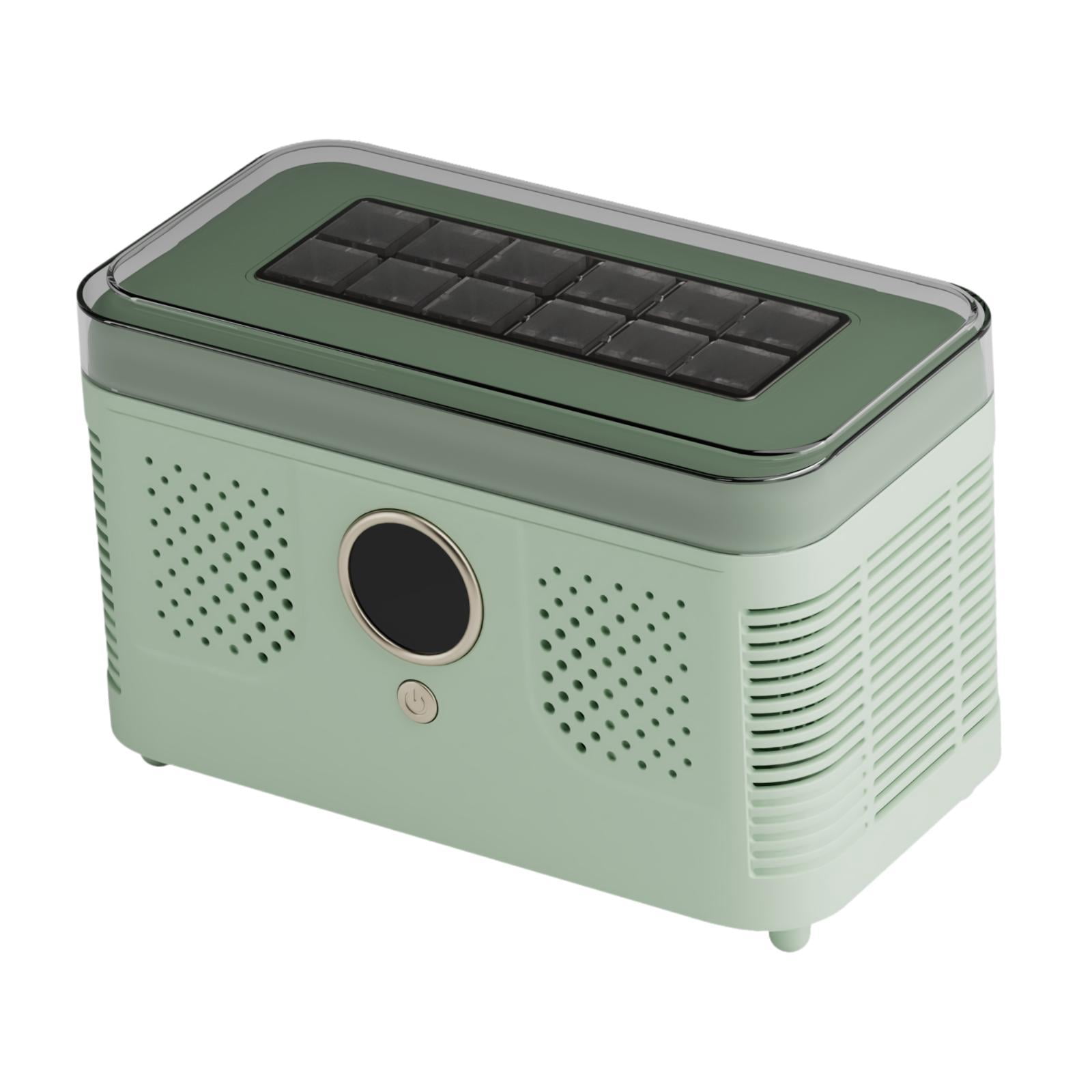 CoudarTitie Mini Ice Maker Ice Making Machine Countertop Car Compatible Box Fast Making with Green