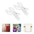 thumbnail image 2 of GOOHOCHY Hemoton 12 pcs Transparent Towel Clips Set with Spring Loaded Beach Towel Clips for Chairs Clear Plastic Towel Clips, 2 of 8