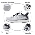 thumbnail image 2 of Tennis Shoes Sneakers, Mens/Womens Athletic Running Shoes Non Slip Lightweight Breathable Mesh Fashion Sneakers for Walking Gym Workout Jogging, 2 of 9