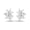 Art Deco Earrings, variant on 1.34 Cts Pear Moissanite Diamond 925 Sterling Silver Open Circle Large Round Women Stud Earrings