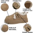 thumbnail image 4 of A-34 Khaki Ladies Warm Casual Snow Boots Winter Round Toe Thick Sole Slip On Outdoor Shoes Womens, 4 of 6