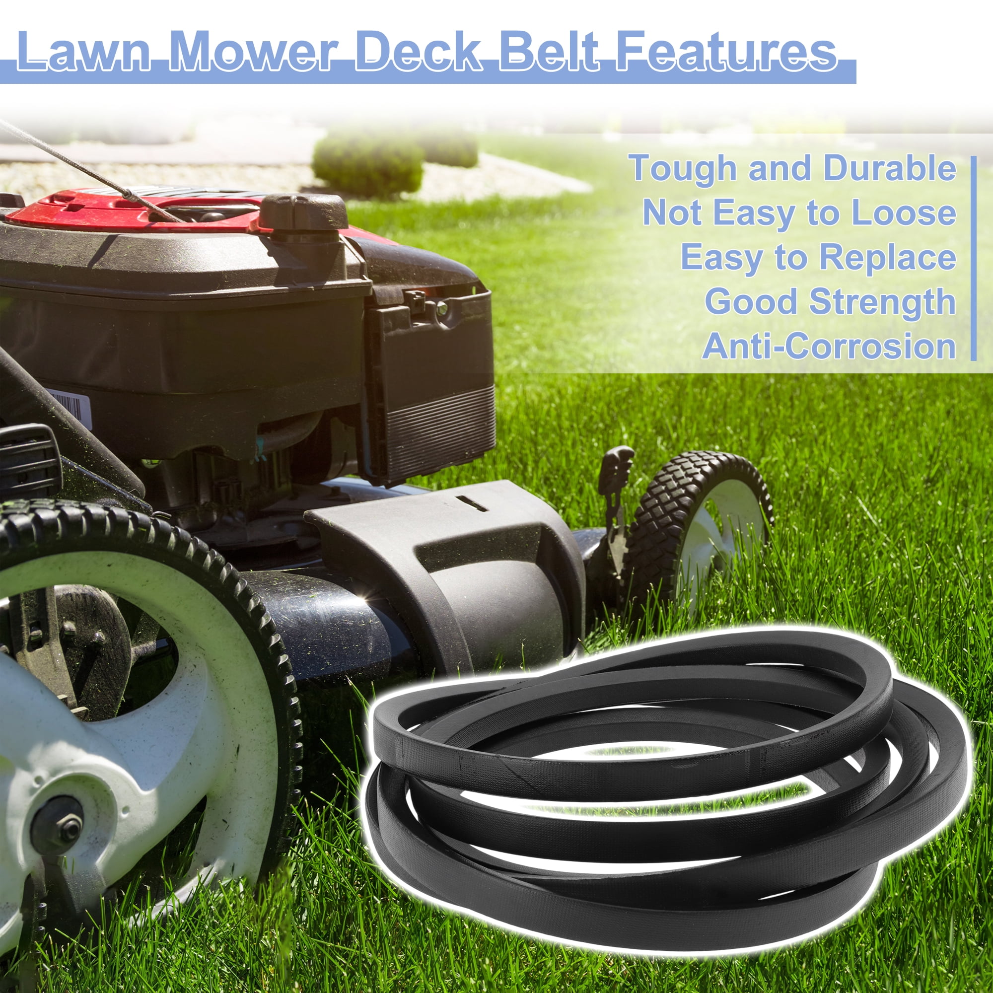 Unique Bargains No.604830/932541 Lawn Mower Deck Belt for Hustler Raptor 48" Lawn Mower