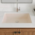 thumbnail image 3 of DV-1U201BN DeerValley Ursa 20" X 15.6" Rectangular Vitreous China Undermount Bathroom Sink with Overflow, 3 of 12