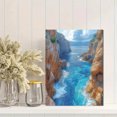 thumbnail image 2 of Qisvanset 12x16 Inch 2D Flat Framed Canvas Art, Coastal Cowgirl Love Bible Verse Trendy Apartment Wall Art, 2 of 5
