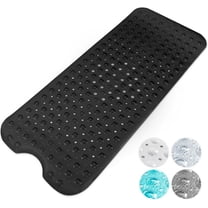Splash Home Soft Bathtub Mats Non-Slip Mildew Resistant Extra Long ...