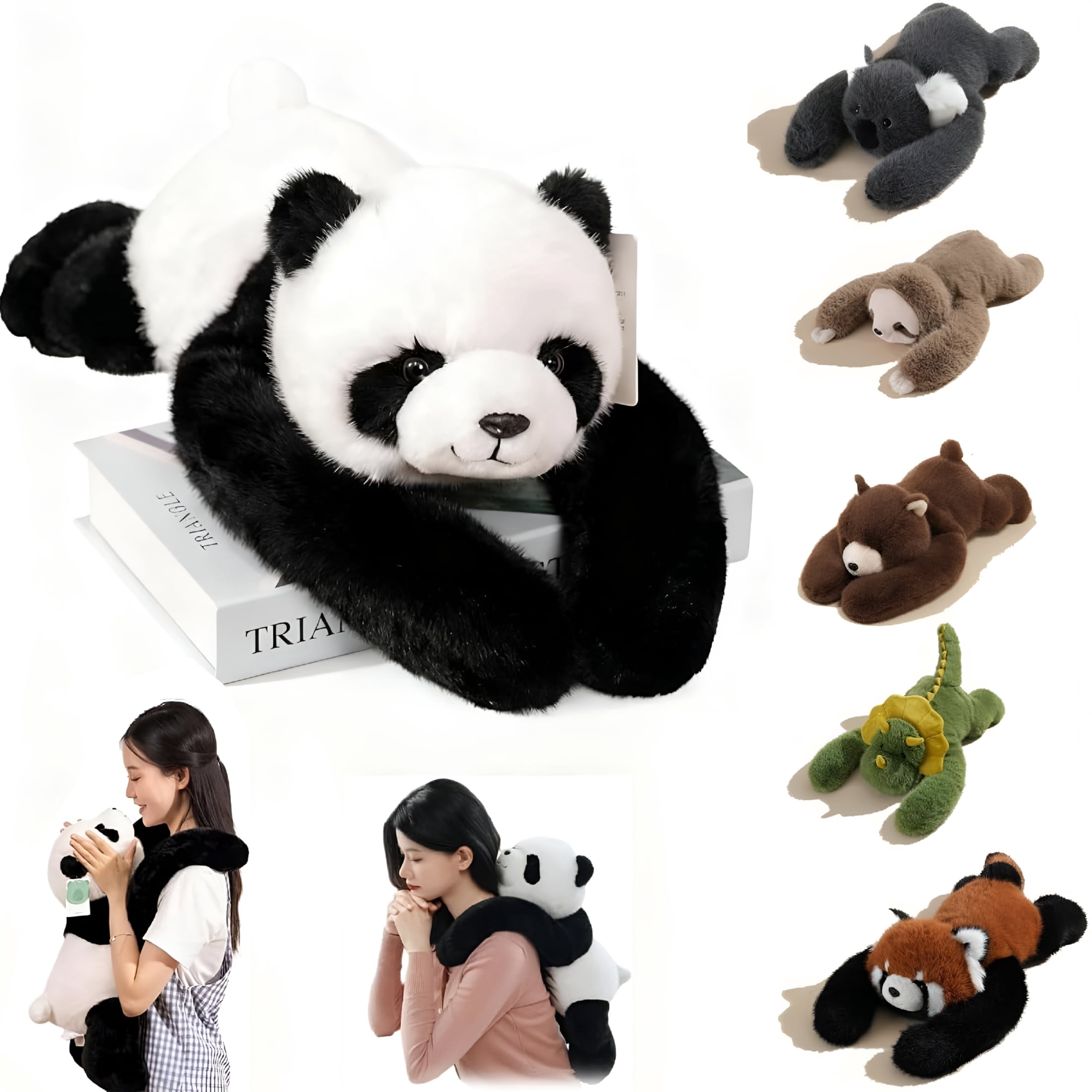 BESTSKY 2026 New Weighted Plush Animal Toy for Boys Girls,Anxiety Relief Cuddle Pillow for Sleep Support,Soft Weighted Stuffed Hugging Stuffed Animals Soft Toys, Animal Plushies Pillow Decorations