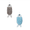 Blue&Brown, variant on Fish Shaped Chenille Hand Towels Cute Hanging Fish Hand Towel Absorbent Microfiber Coral Fleece Bathroom Hands Towels with Hanging Loop for Kitchen Bathroom Restroom(Grey)