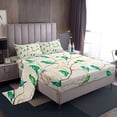 thumbnail image 1 of Erosebridal Green Bird Bed Sheets Set Full Size, Branches Leaves Bedding Set, 4 Pieces, 1 of 6