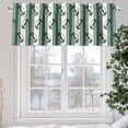 thumbnail image 6 of Rugby Sport Valances for Windows Vintage Dark Green White Striped Classic Abstract Valance Curtains Rod Pocket Bathroom Small Window Treatments for Kitchen Living Room Bedroom, 42"x12", 6 of 7