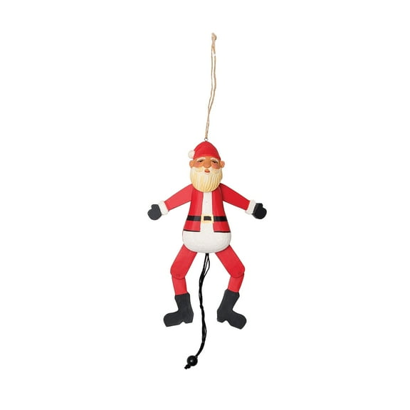 Santa Jumping Christmas Xmas Ornament