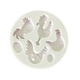 thumbnail image 7 of Sunjoy Tech Cute Chicken Egg Shaped Easter Silicone Mold Chocolate Fondant Cake Candy Mould Bunny Flower Carrot Mold, 7 of 7
