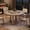 Gray, variant on 47 Inch Modern Farmhouse Round Dining Table for 4-6, Sturdy Cross Base Space-Saving Table for Kitchen & Dining Room