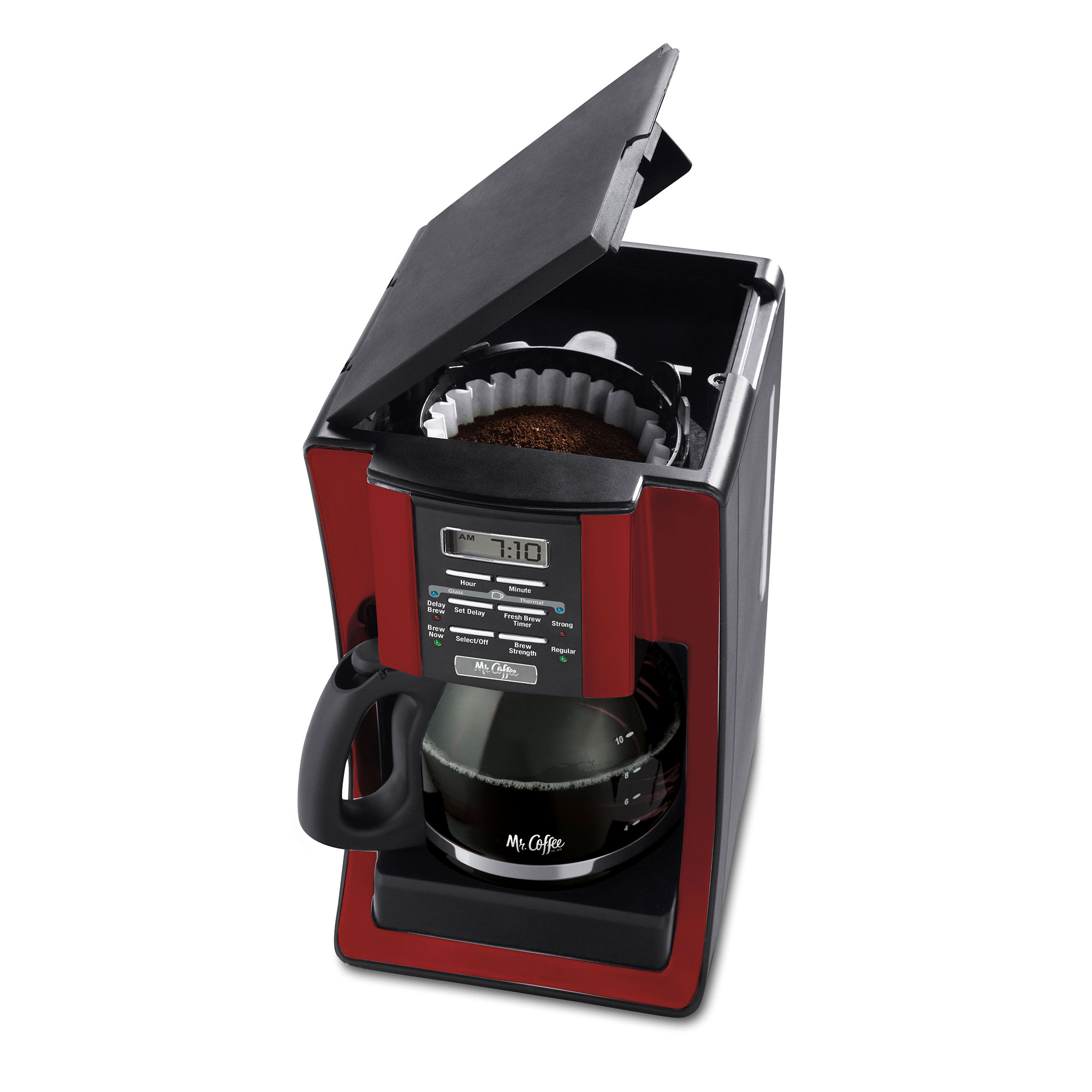 Mr. Coffee BVMCSJX36RB Advanced 12 Cup Programmable Digital Coffee Maker, Red - image 2 of 3