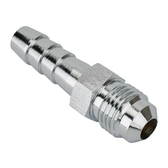 97-Style Carburetor Fuel Inlet Fitting, 1/2 In-20 to 5/16 Hose, Chrome