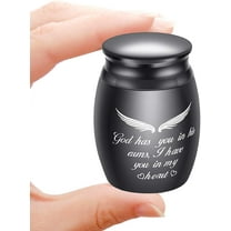 1.57 Inches Small Keepsake Urns Ashes Mini Cremation Urns for Ashes Stainless Steel Memorial Ashes Holder/ Mini Pet Ashes Urn For Mom/Sister/Son/Husband/Dad/Daughter